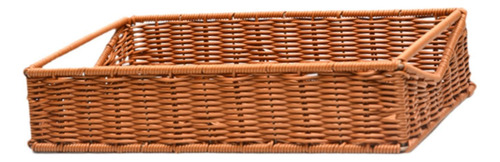 Cesta De Pan Tejida, Cesta De Picnic, Cesta De Marrón M