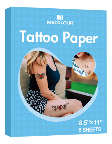 Mecolour Papel De Tatuaje Temporal Imprimible Para Impresor.