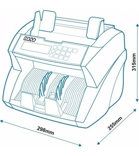 Imagen 6 de 6 de Contadora Billetes Maquina Contar Dinero Dasa C920 Detector
