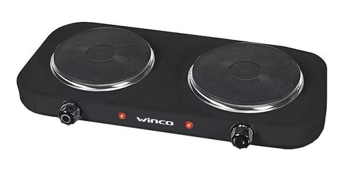 Imagen 1 de 7 de Anafe Electrico 2 Hornallas 2000w C/ Termostato Bajo Consumo
