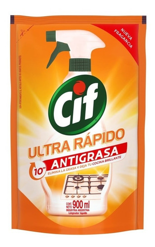 Cif Antigrasa Ultra Rápido Repuesto 900ml