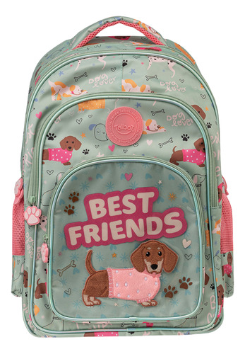 Mochila Talbot Infantiles School Gang Jardin Colegio 32lts Salchicha