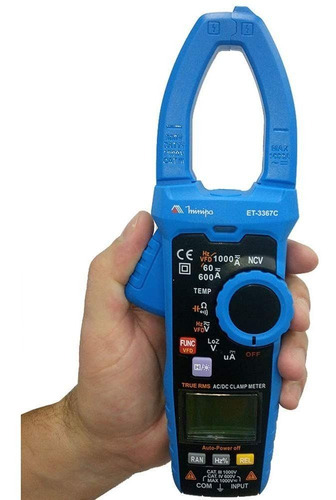 Imagem 4 de 6 de Alicate Amperímetro Digital 400a True Rms - Et-3367c Minipa