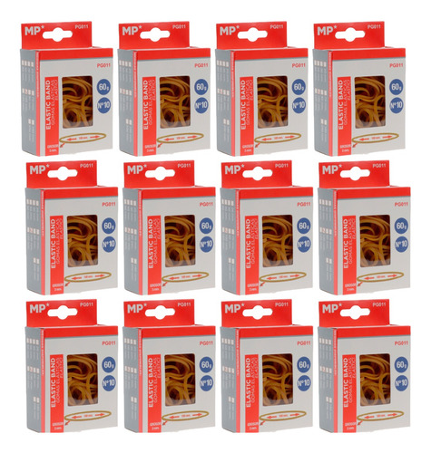 12pack Gomas Elásticas Resistentes: Pack De 100, 3mm X 60g