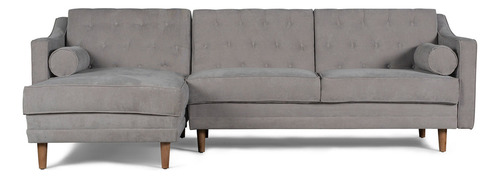 Sala Modular Brina Makora Beehive Memory Foam De Velvet Color Gris