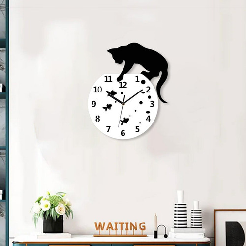 Reloj Colgante Silencioso, Reloj De Pared Con Sin Peces