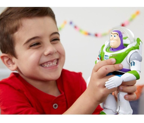 Imagen 3 de 8 de Figura Buzz Lightyear Toy Story Articulado Luces Y Sonidos