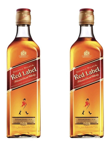 Whisky Johnnie Walker Red Label Scotch X750cc X2 Unidades