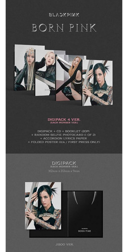 Born Pink 2nd Album Digipack Lisa Ver Blackpink K-pop 2022