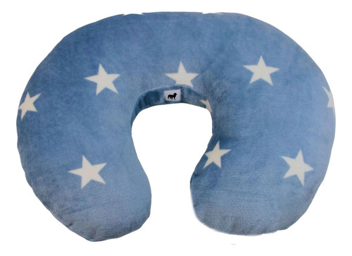 Cojin De Lactancia Super Suave- Nap Azul Acero Estrellas