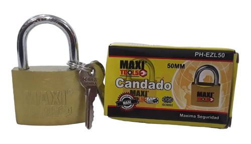 Candado Dorado 50mm Marca Maxi Tools