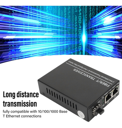 Transceptor De Fibra Con Convertidor De Medios Gigabit Sfp A