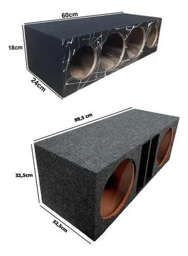 Caixa Som Automotivo 2 Falantes 12 Pol Triton Tr850 850w Rms