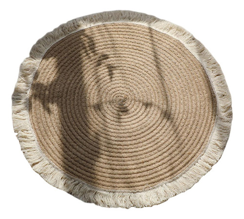 Borla De La Alfombra Del Área Del Yute Natural For Las