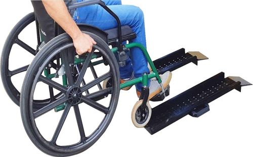 2 Rampas Degrau Para Cadeira De Rodas Mod: Rda 1200/165 Ac