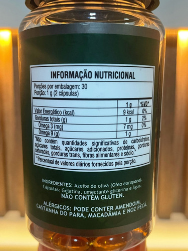Capsulas De Azeite De Oliva Ozonizado Sem Sabor
