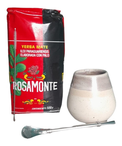 Imagen 3 de 3 de Kit De Mate Argentino Mate- Bombilla - Yerba Mate