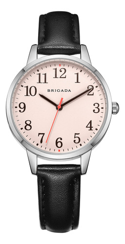 Brigada Elegante Reloj De Mujer Con Correa De Cuero Imperm