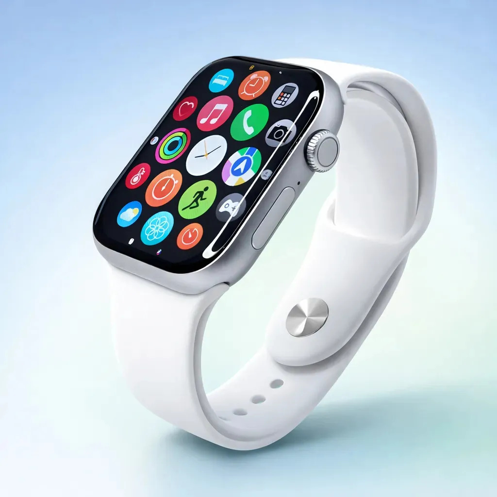 Smartwatch S10 Série 10 Relógio Digital Masculino Feminino Resistente A Agua Caixa Prateado Com 1 Pulseiras Smartwatch Completo Compatível Android E Ios Monitor Atividades 3 Tech Liso Branco