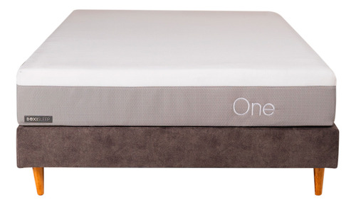 Colchón Boxi Sleep - Boxi One - Doble Blanco Y Gris