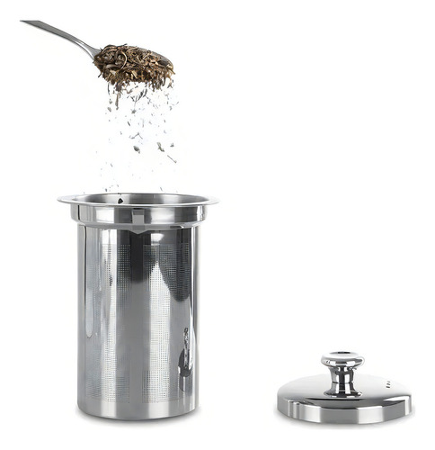 Bule infusor de vidro de aço inoxidável. Boné Pettish Online Straight Color 5588 de 900 ml