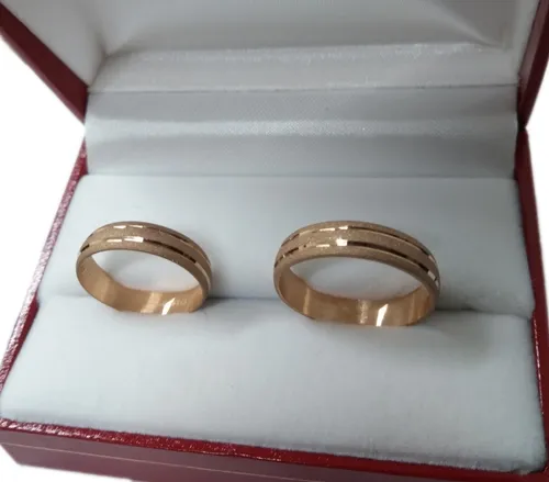 tráfico Tantos Borrar Alianzas Casamiento Boda Oro 18k Cod: 1735 Joyeria Esponda