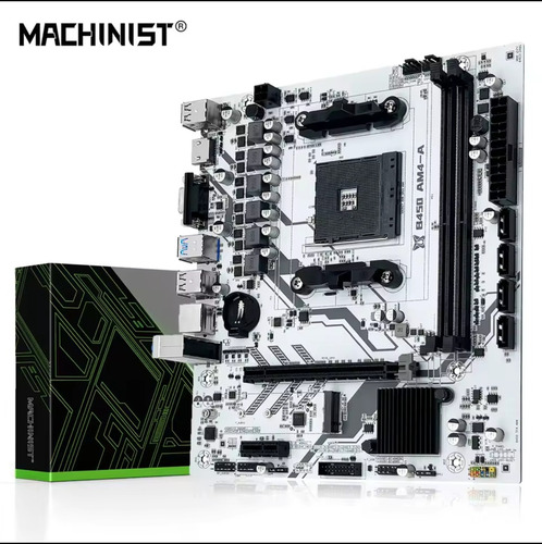 Placa Mãe Machinist B450 Am4 Branco