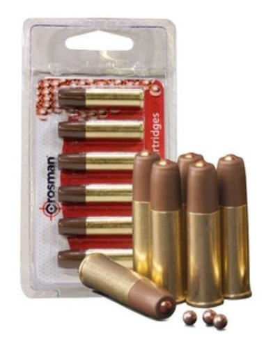 Imagen 3 de 5 de Crosman Snr357 Pistola Revolver 6 Porta Diabolos Cargador