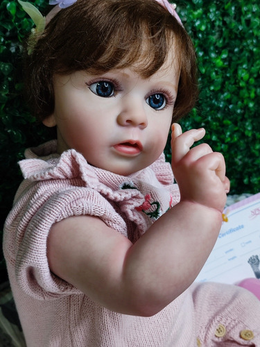 Muñeca Bebe Reborn Cuerpo Suave Venas Visibles Realista Pelo
