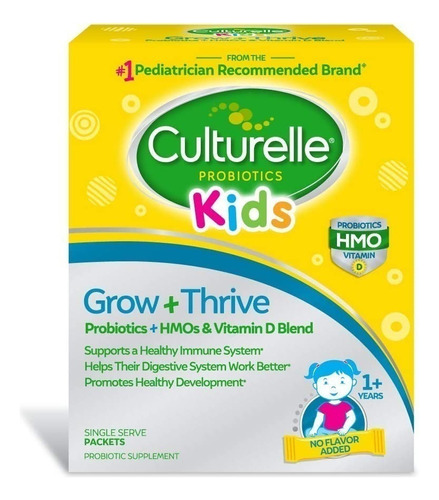 Grow + Thrive 30caps Mezcla Probioticos Y , Culturelle,