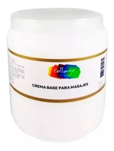 Crema Base Para Masajes X 1000gr Collage Lefemme