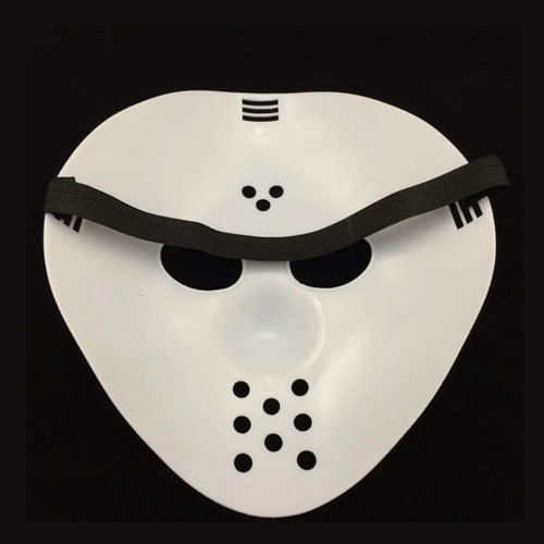 12 Mascara Jason Voorhees Viernes 13 Halloween Fiesta Terror Color Blanco Blanco