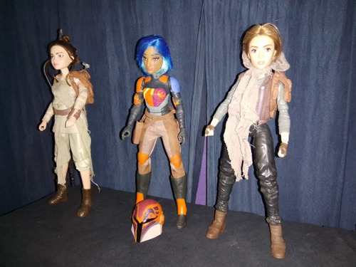 Star Wars Forces Of Destiny Lote De 3 Muñecas Rey Sabine Jin (Usado)