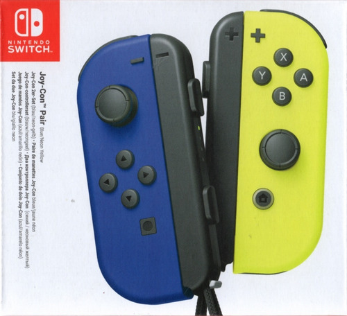Set de control joystick inalámbrico Nintendo Switch Joy-Con (L)/(R) Neón azul y amarillo neón