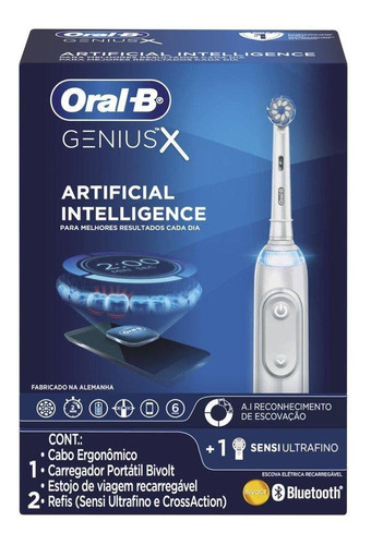 Escova Elétrica Oral-b Genius X  +  2 Refis