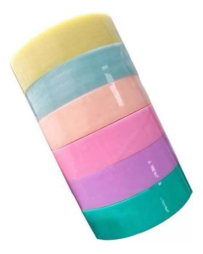 2 X 6 Uds Cintas De Bolas Adhesivas Color Caramelo 2,4 Cm
