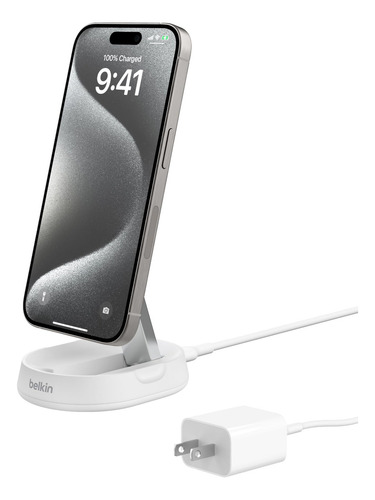 Soporte De Carga Belkin Boostcharge Pro 15w Magsafe White