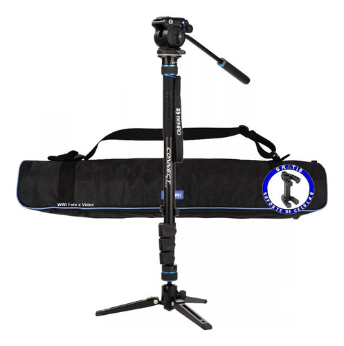 Monope Benro Kit Vídeo Mct28af Connect + S4pro + Estojo