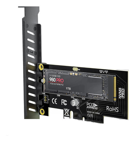 Adaptador M.2 Nvme Ssd A Pcie 4.0, 64 Gbps Ssd Pci-e 4.0