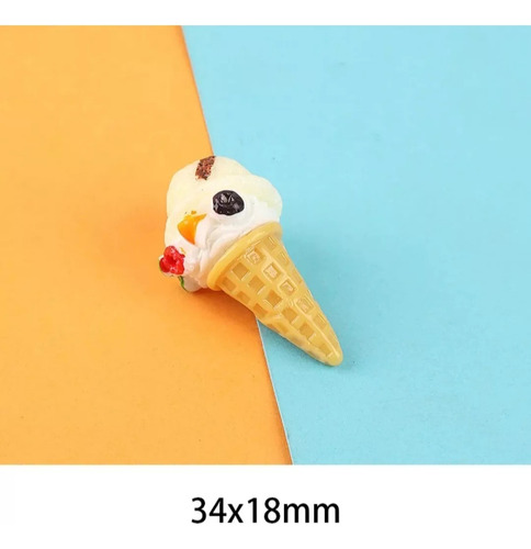 Set 8 Mini Helados Barquillos 3 D Calidad ( Casa De Muñecas)
