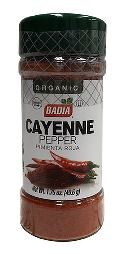 Pimienta Roja Cayena Badia 49.6g Cayenne Pepper Orgánica