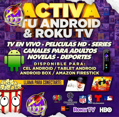 Programación M327 Para Fire Stick, Roku,vuva,android, Tv Box