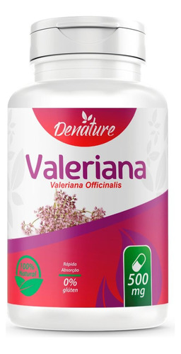 Valeriana 60 Capsulas 500mg Calmante Natural