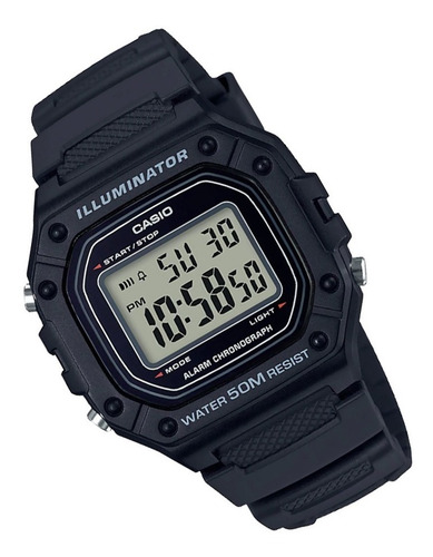 Imagen 6 de 8 de Reloj Casio Hombre W-218h Casual Deportivo Resistente 50m