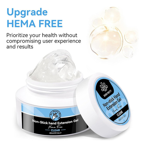 Born Pretty Gel Constructor Para Uñas, Sin Hema, Transparent