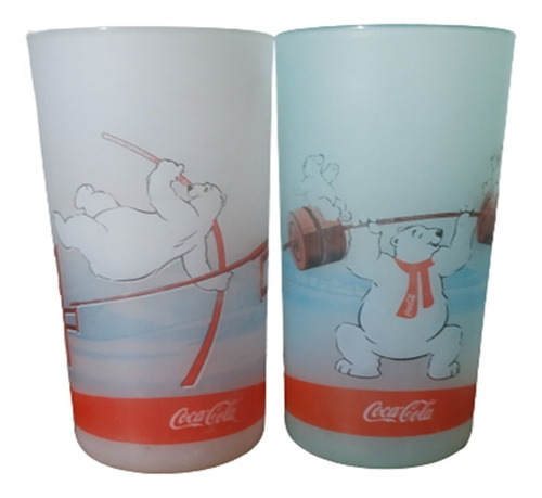 Vasos De Colección De Coca Cola Combo X 2