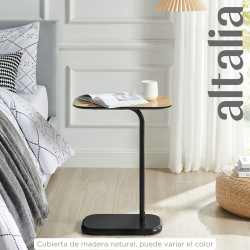 Mesa Auxiliar Minimalista De Centro Para Sala Adh-203589 Color Natural-ngo