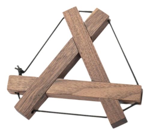 Posavasos De Madera De Nogal, Mantel Individual Triangular,
