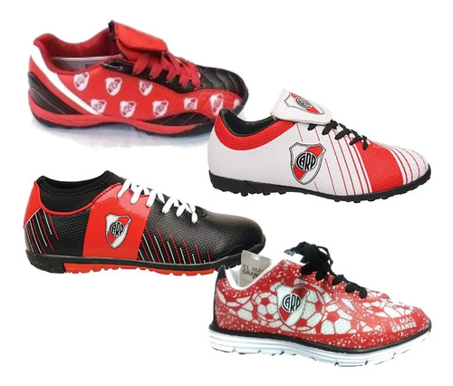 BOTINES RIVER PLATE PASTO SINTÉTICO NIÑOS OFICIAL