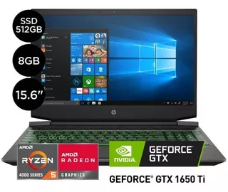 Laptop Hp Pavilion Gaming Amd Ryzen5 8gb 512gb Ssd 15.6